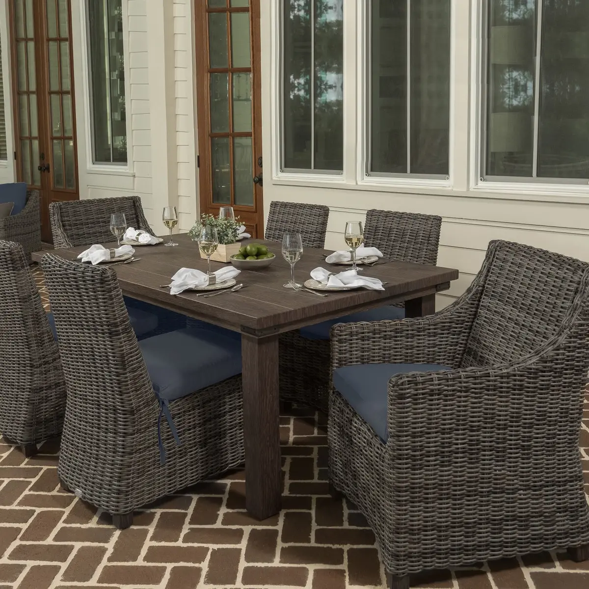 Avallon Cushioned Wicker Patio Dining Sets 1