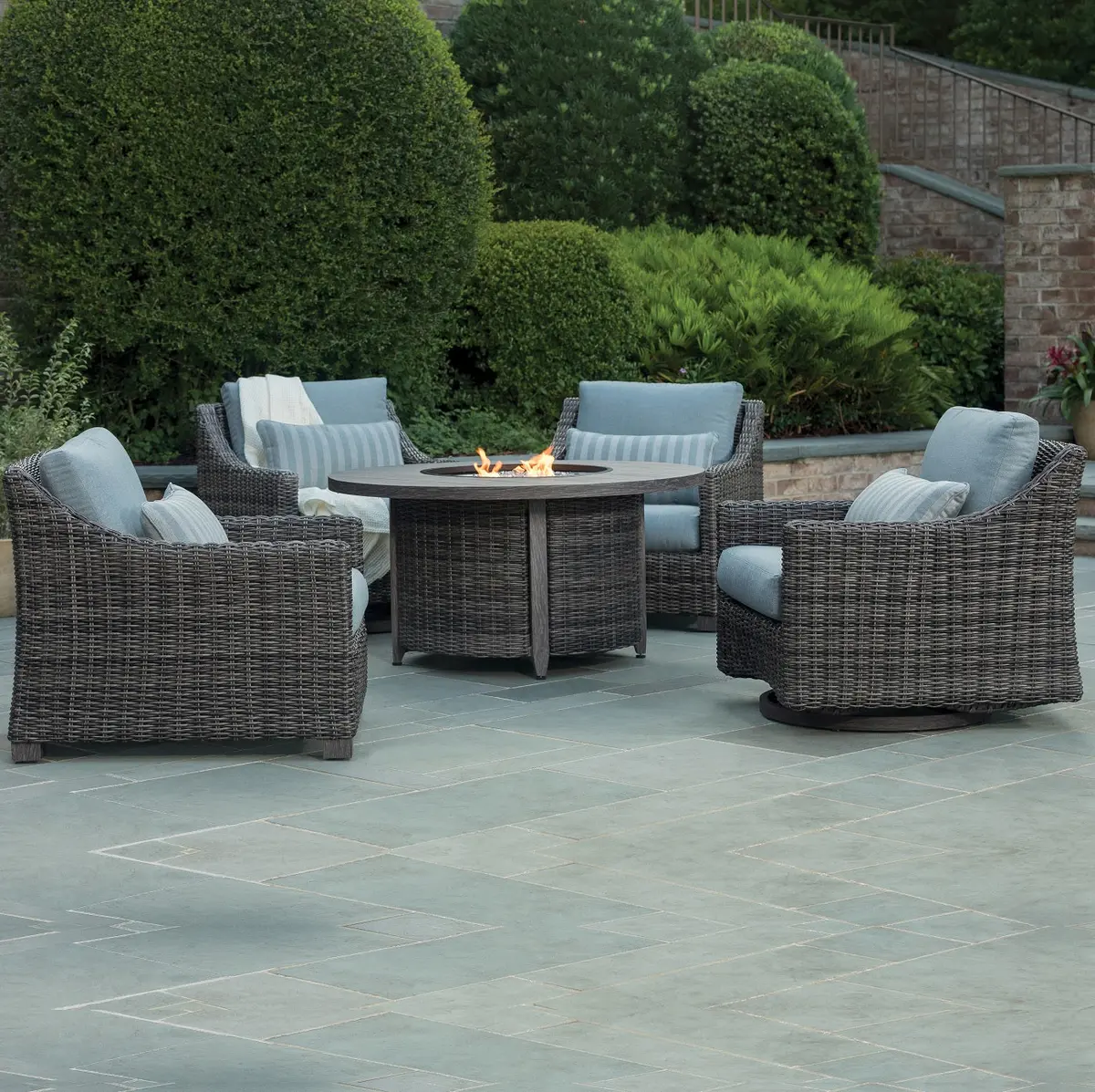 Avallon Cushioned Wicker Seating And Chat Sets 1