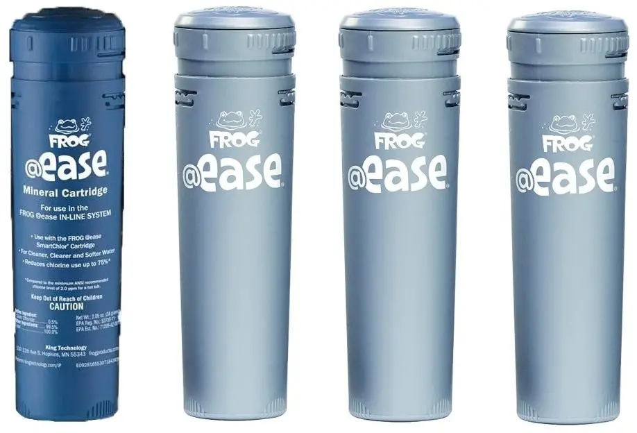 4 Pack - Frog® @Ease® In-Line Spa Smartchlor® Sanitizing Cartridge + Mineral Cartridge 1