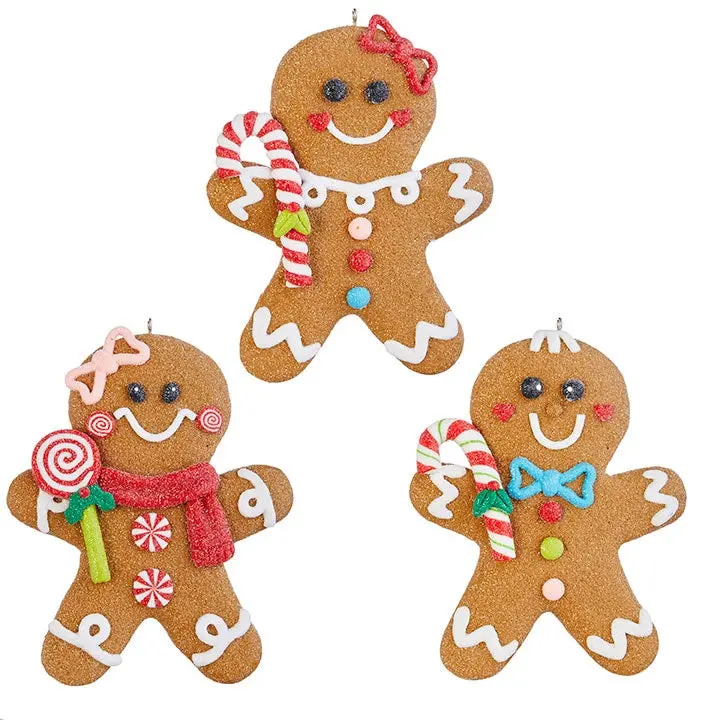 5" Decorated Gingerbread Christmas Ornament 1