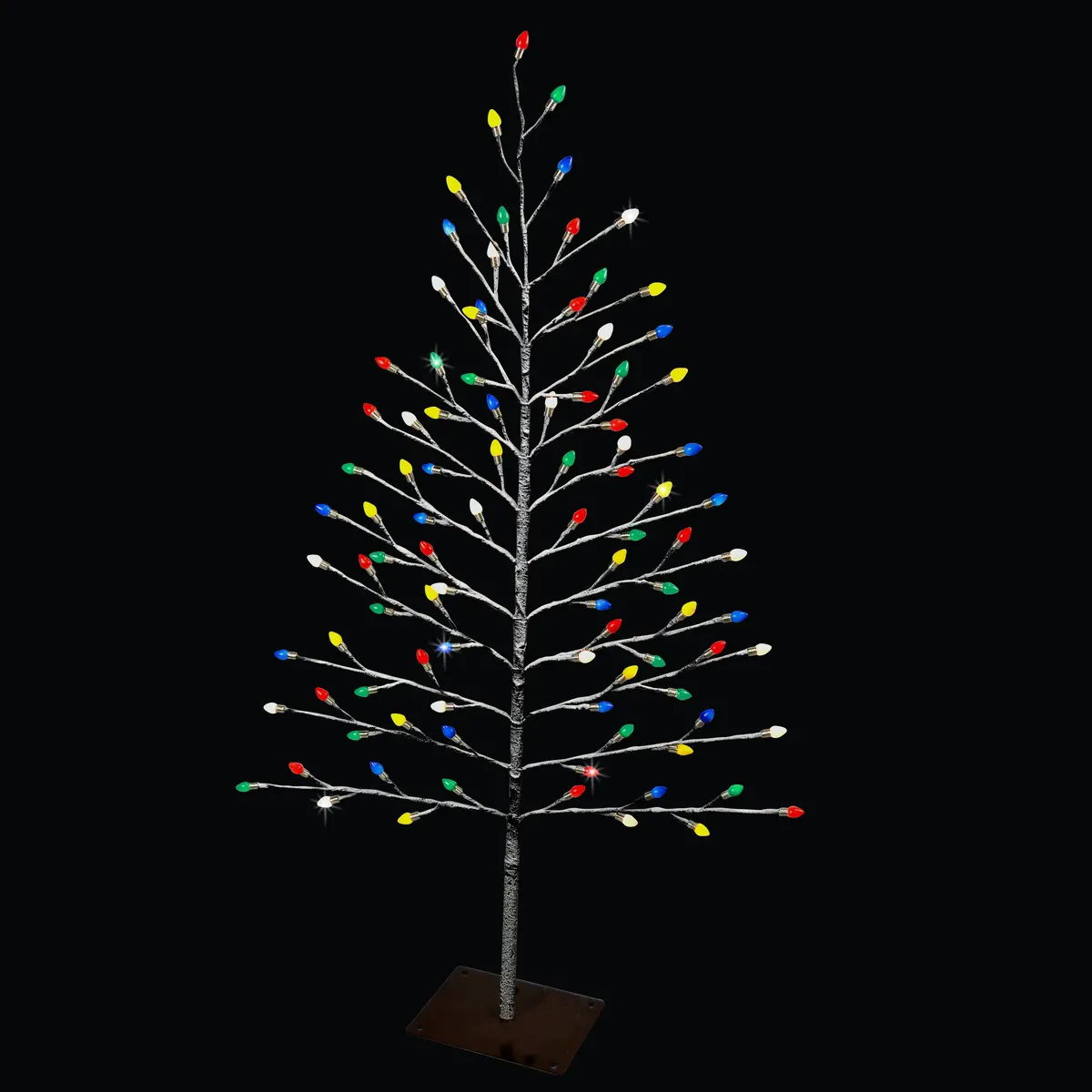 4' Flat Stick Twig Tree With Led Lights 1