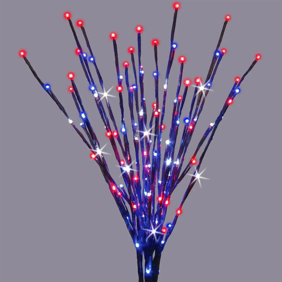 36" Twinkling Led Patriotic Light Burst Ground Stake 1