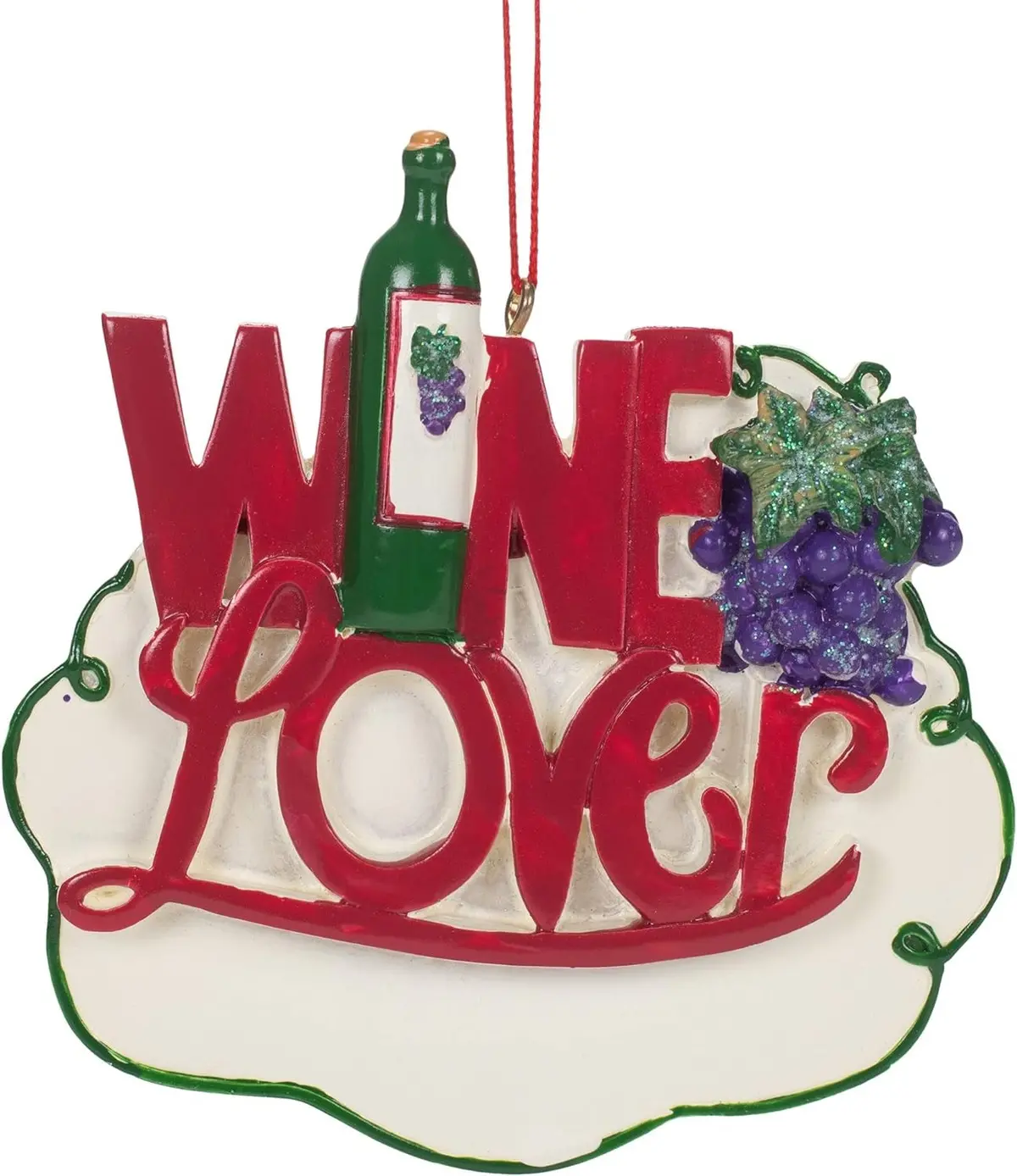 3.75" Wine Lover Ornament 1