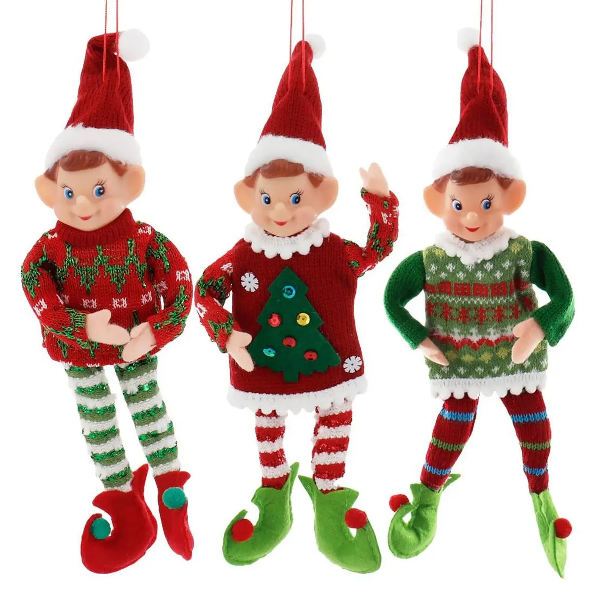 11" Traditional Christmas Elf Ornament 1