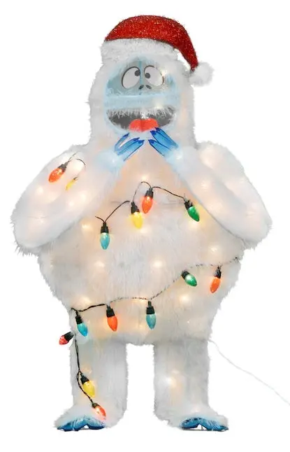 3D Lighted Soft Tinsel Bumble Sculpture 1