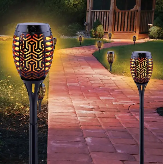 Zen Garden Solar Flicker Flame Pathway Lantern 1