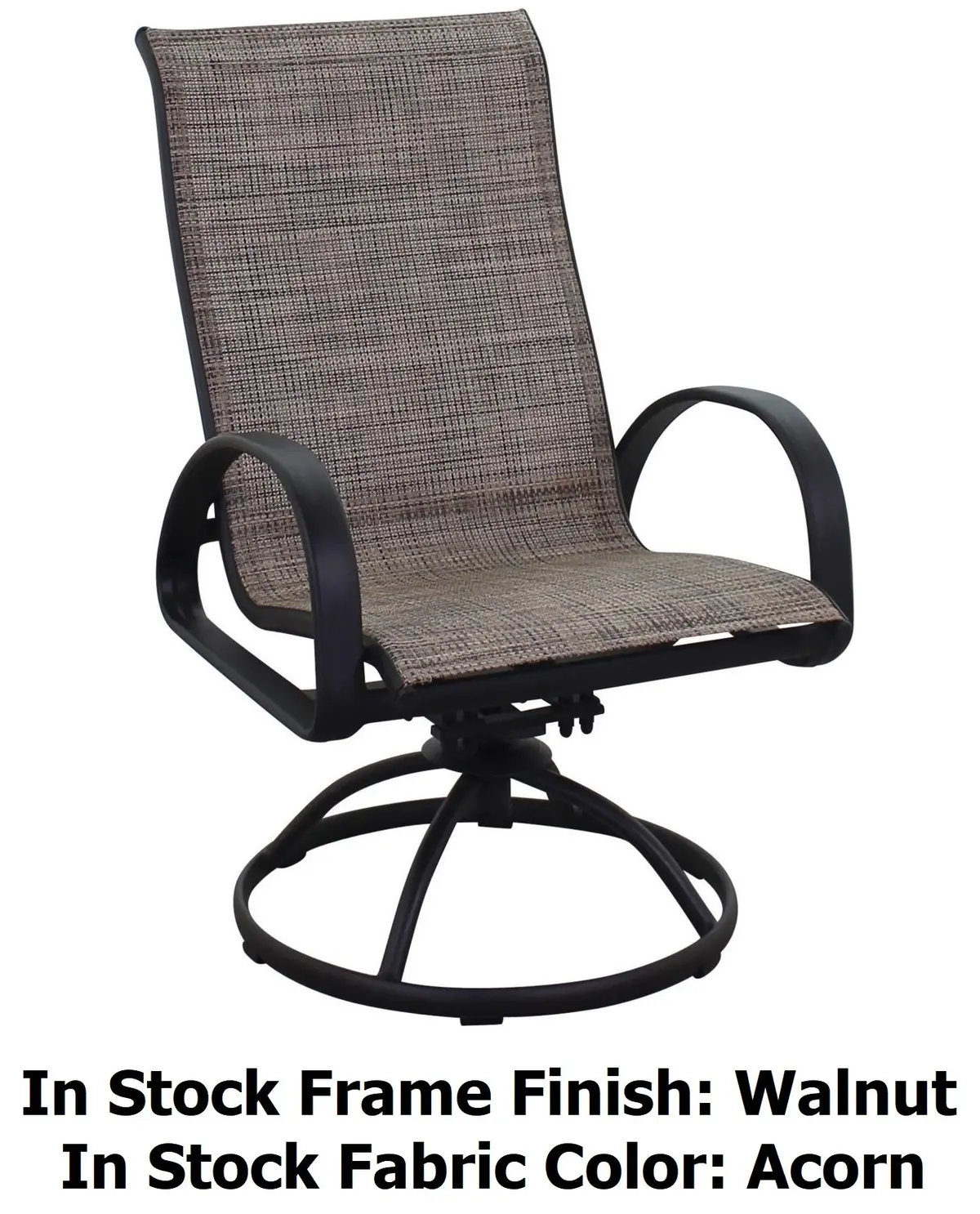 Dublin Brown Sling Patio Dining Sets 2