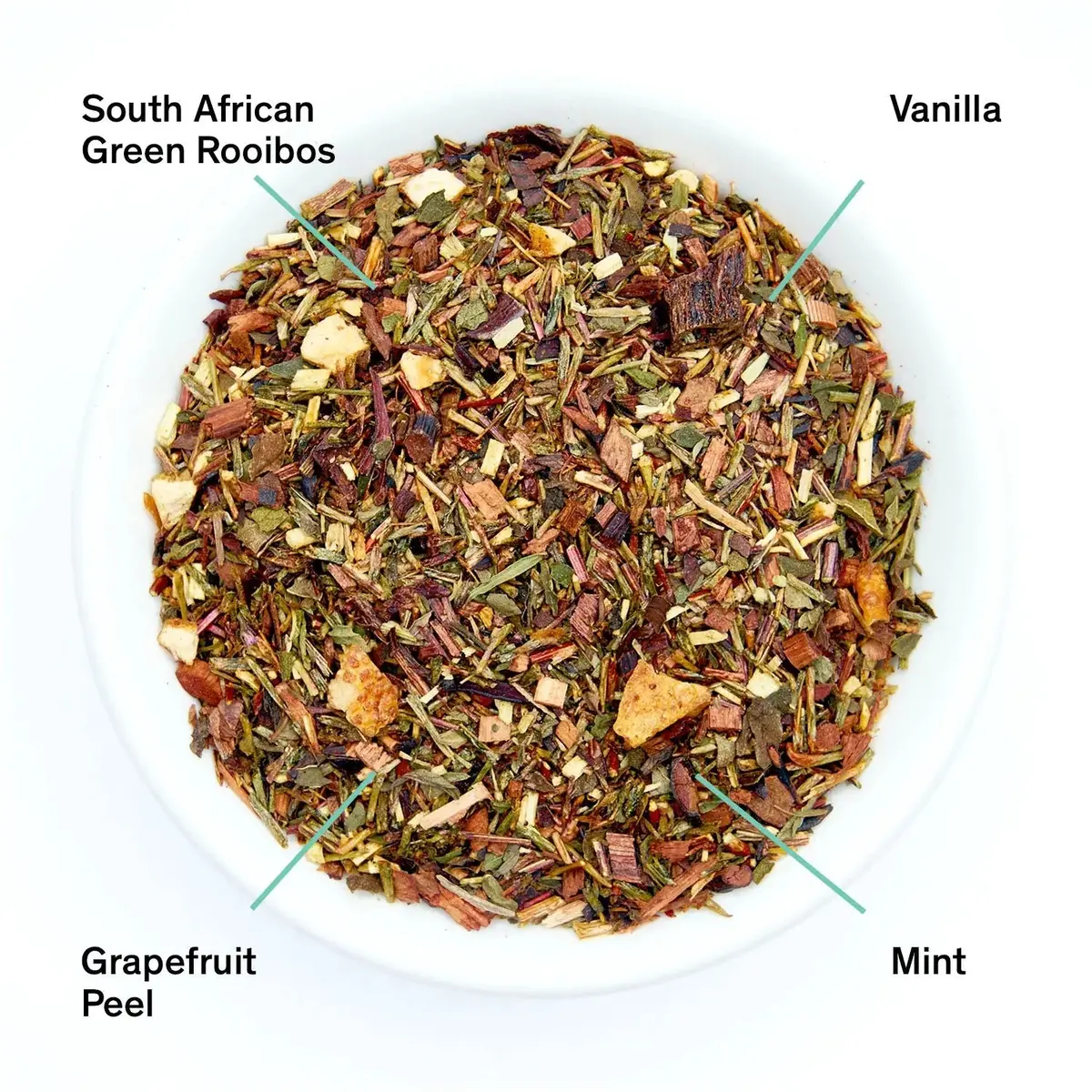 August Uncommon Tea Cocteau - Vanilla Grapefruit Mint Rooibos Tea (Caffeine Free) 1