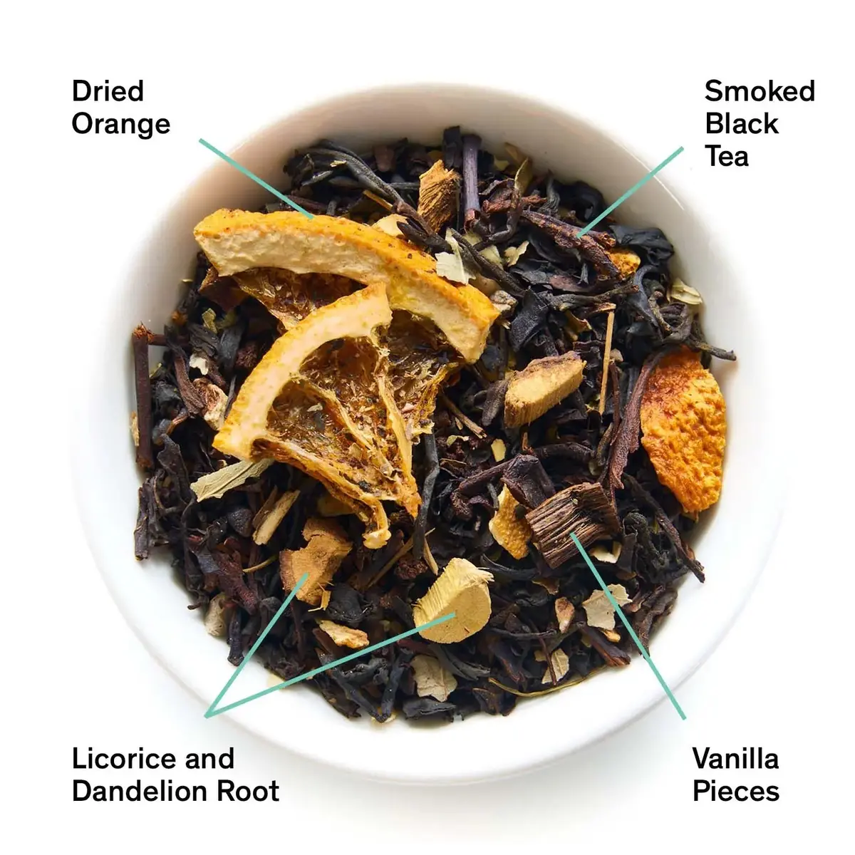 August Uncommon Tea Mood Indigo - Smoky Orange Vanilla Black Tea 1