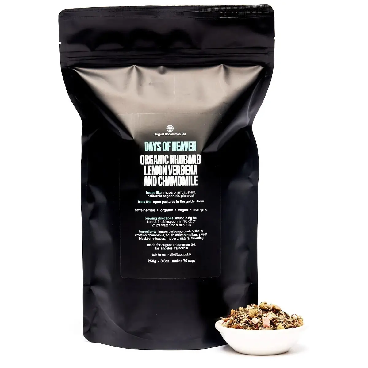 August Uncommon Tea Days Of Heaven - Rhubarb Verbena Chamomile Tea (Caffeine Free) 3