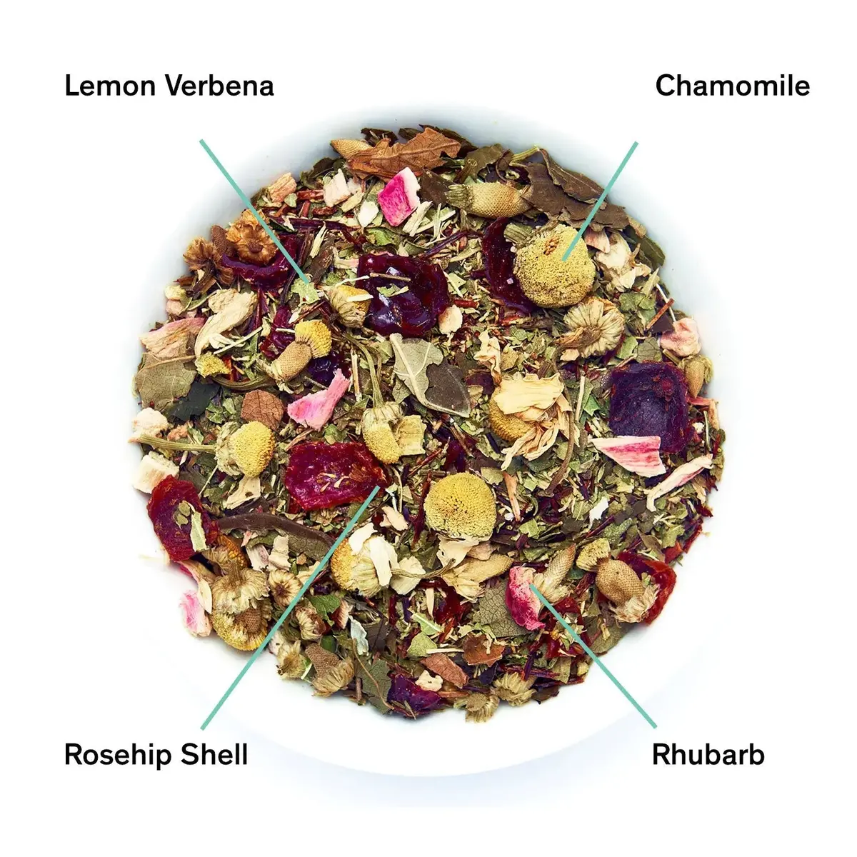 August Uncommon Tea Days Of Heaven - Rhubarb Verbena Chamomile Tea (Caffeine Free) 1