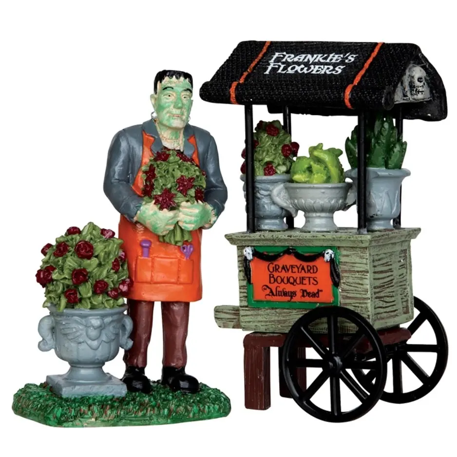 Lemax Spooky Town Graveyard Bouquets, Set Of 2 #32114 1