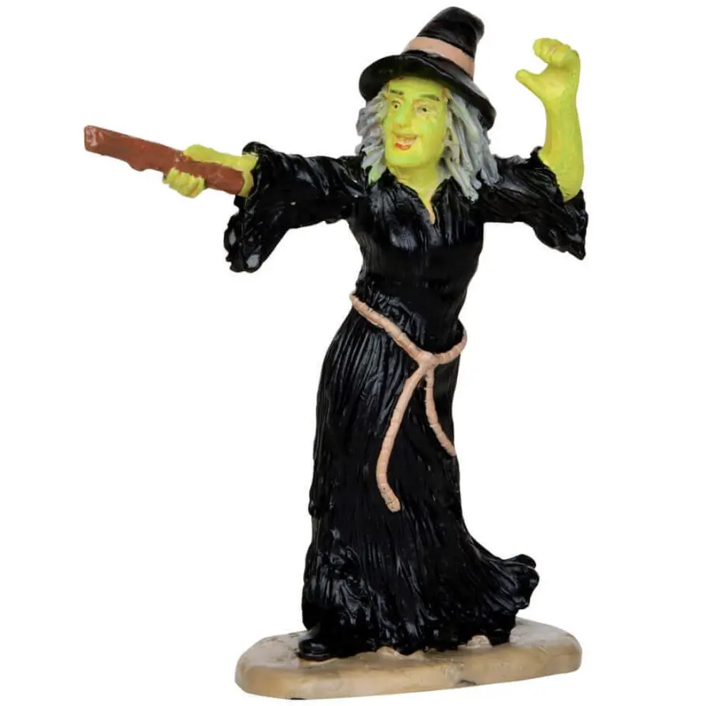 Lemax Spooky Town Witch Casts Spell #32117 1