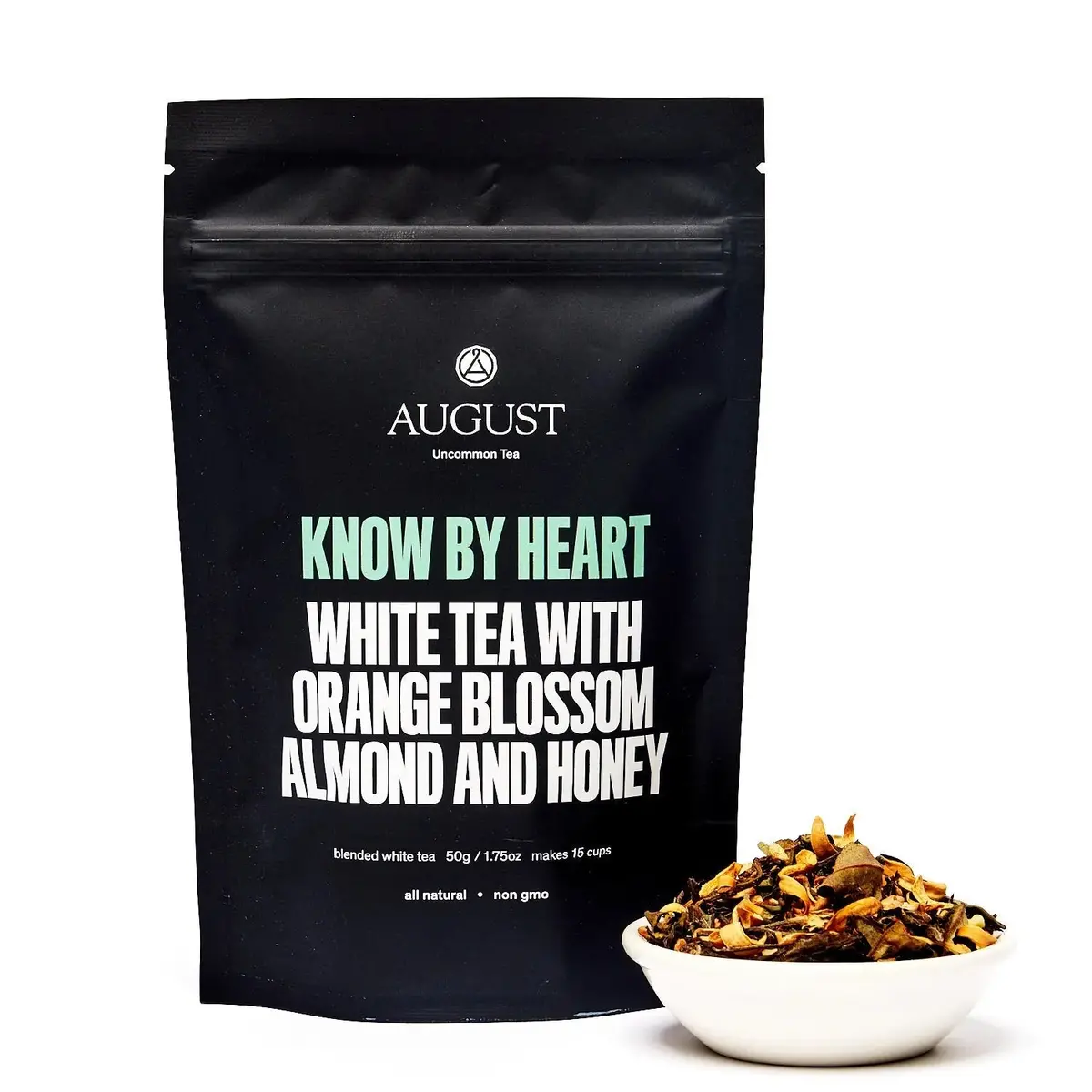 August Uncommon Tea Know By Heart - Orange Blossom Almond White Tea 2