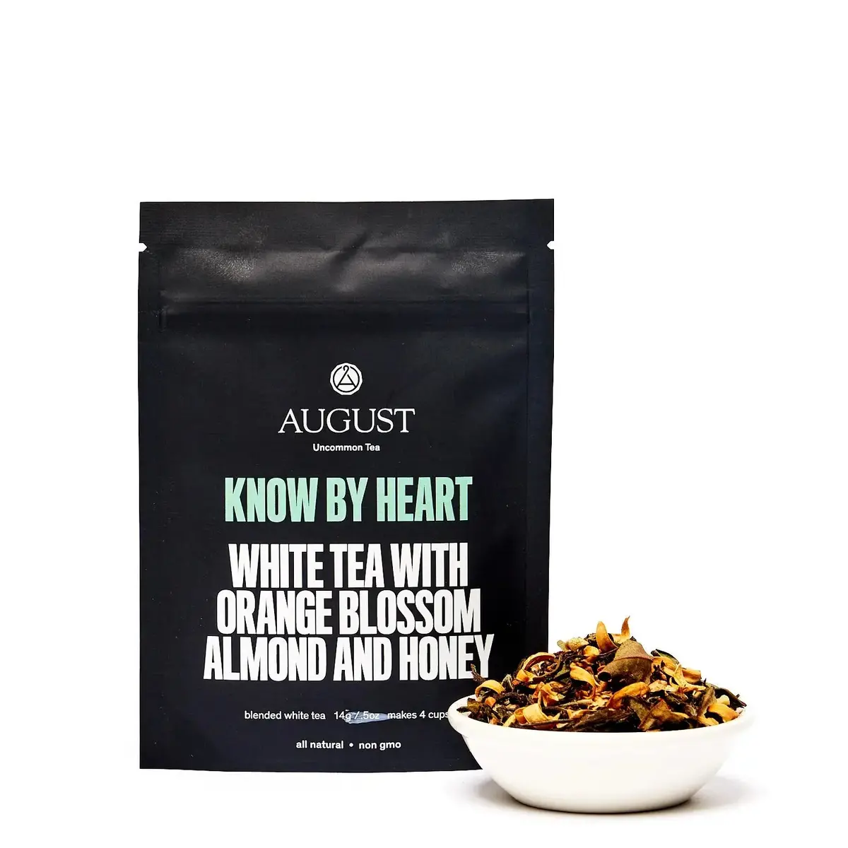 August Uncommon Tea Know By Heart - Orange Blossom Almond White Tea 3