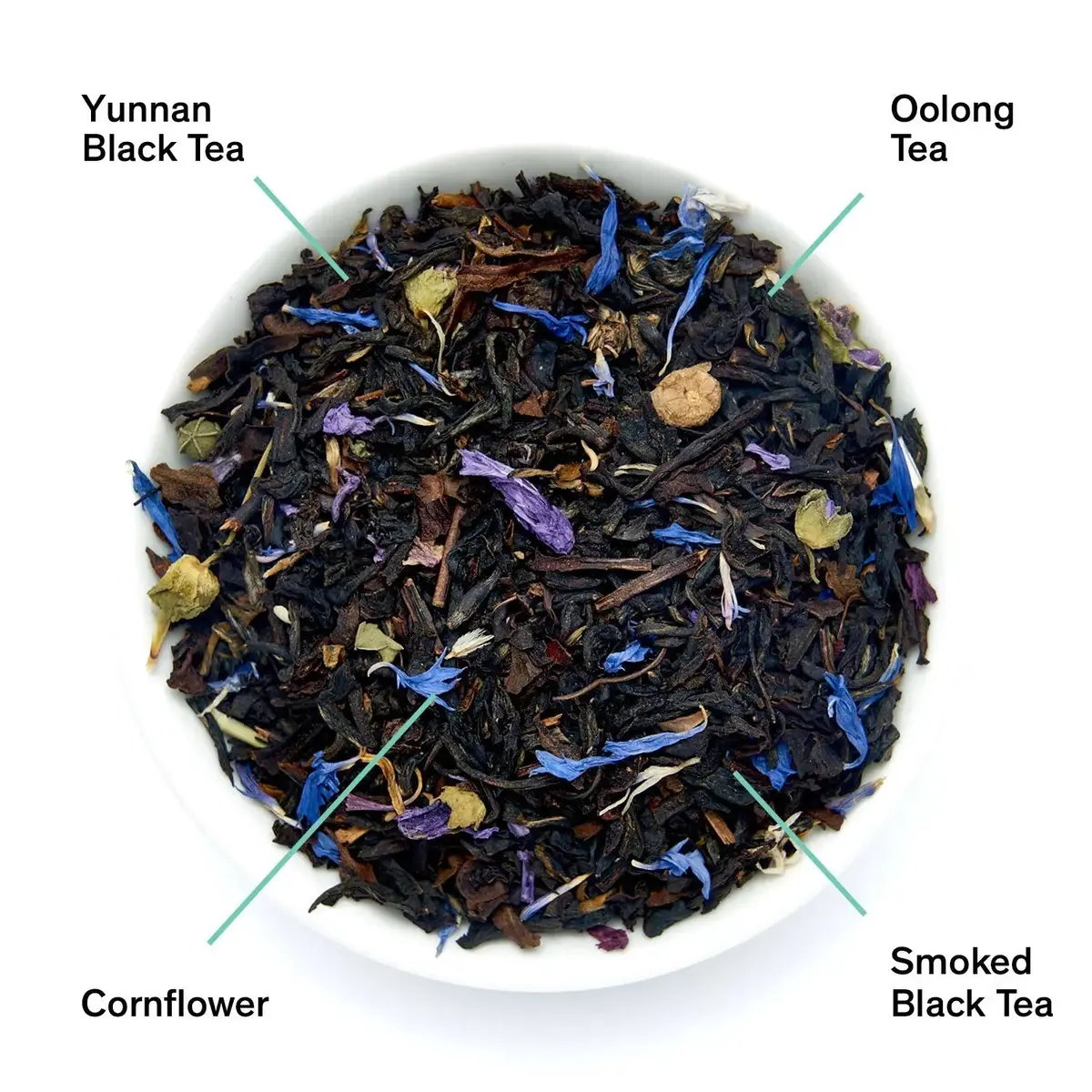 August Uncommon Tea Black Metallic - Violet Elderberry Black Tea 1