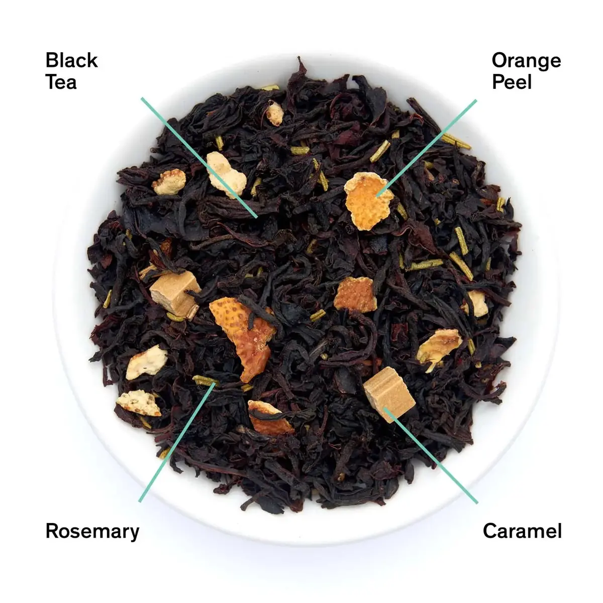 August Uncommon Tea Gold Rush - Orange Rosemary Caramel Black Tea 1
