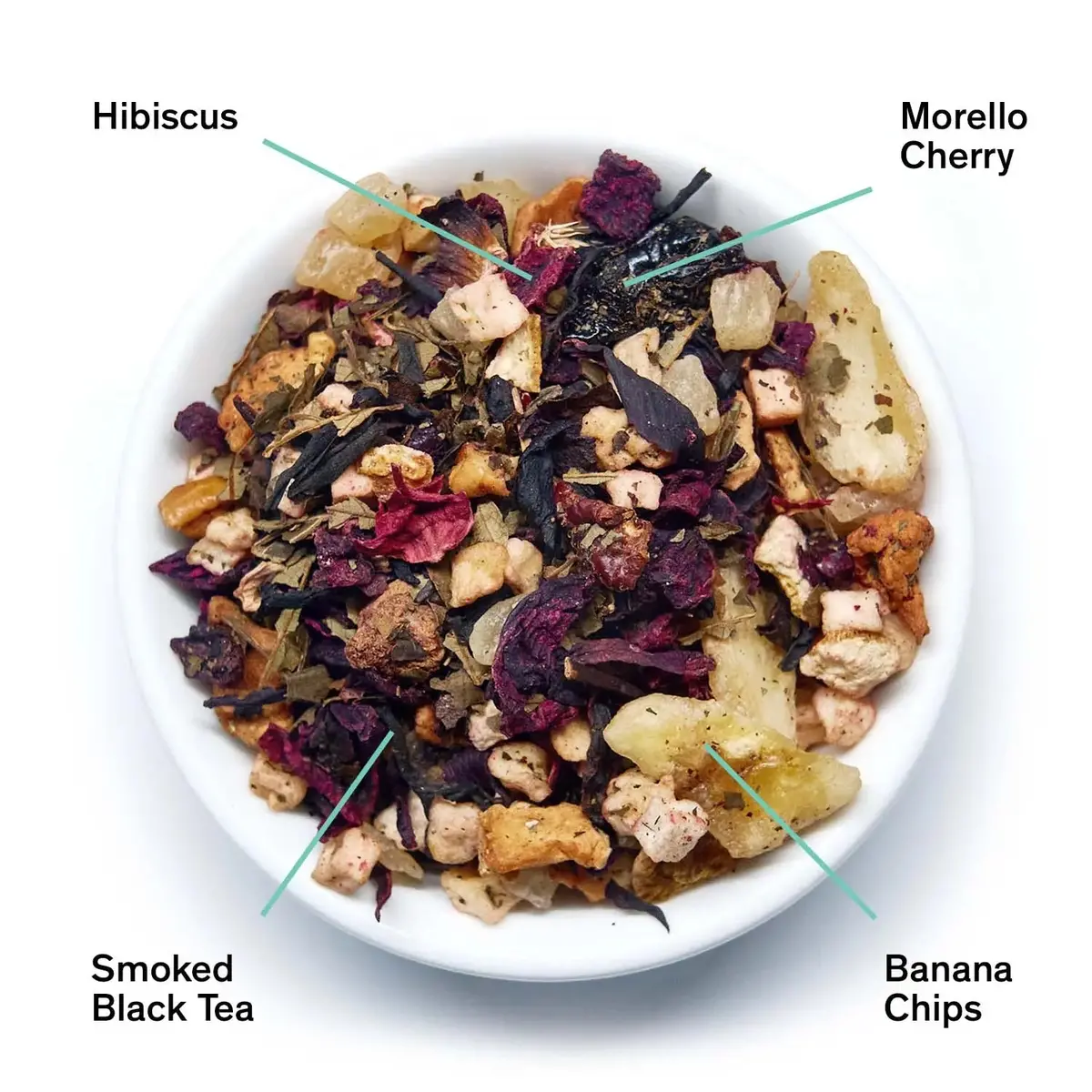August Uncommon Tea Mojave - Smoky Hibiscus Cherry Tea (Very Low Caffeine) 1