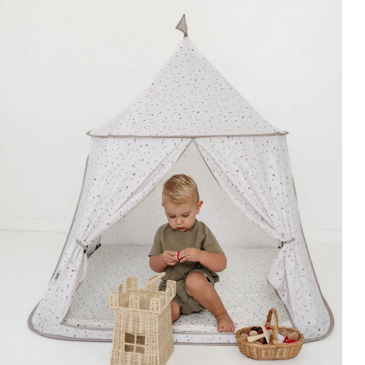 Terrazzo Chalk Play Tent 1