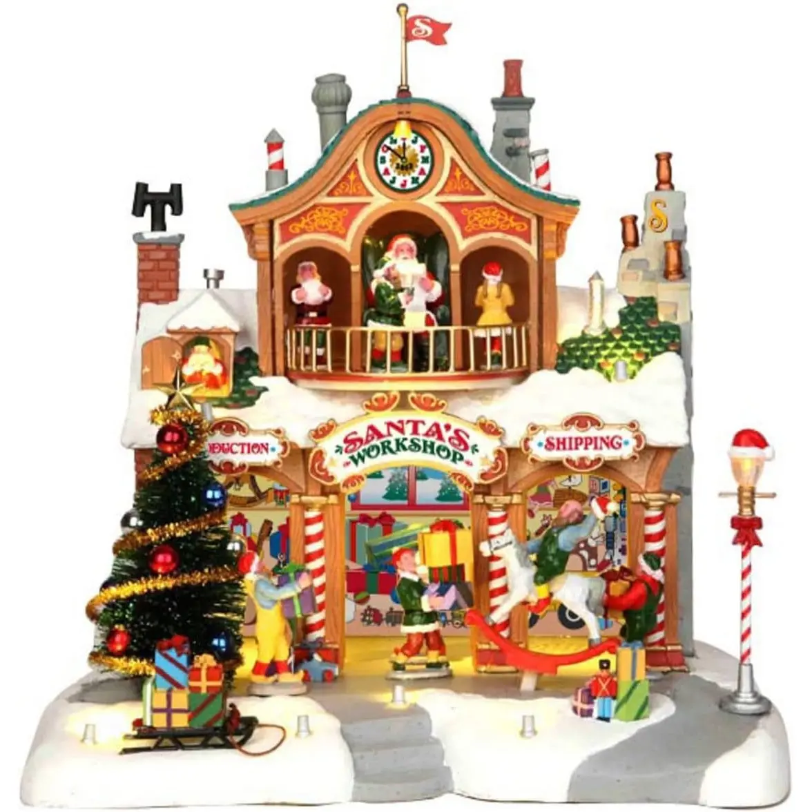 Lemax Santa's Wonderland Sights & Sounds: Santa's Workshop #35558 1