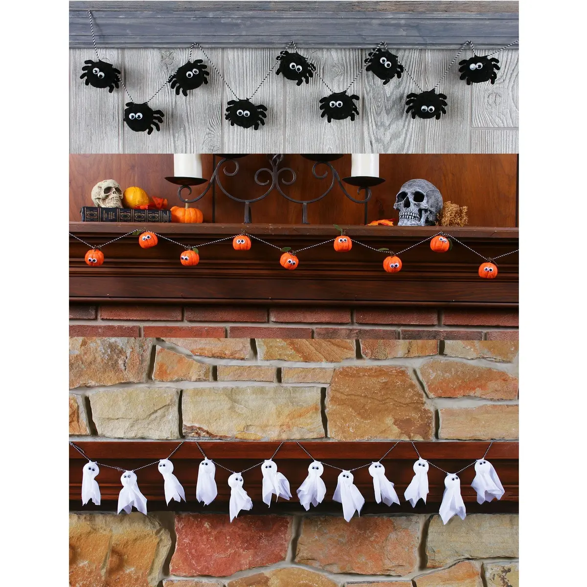 6' Friendly Halloween Garland 1
