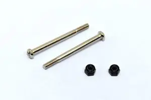 11043 Half Thread  Screws 3*37Mm And Nylon  Nut M3 1