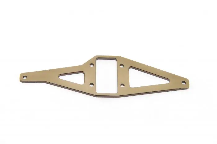 11101 Tt Alum.  Cnc Center Diff Chassis Plate 1