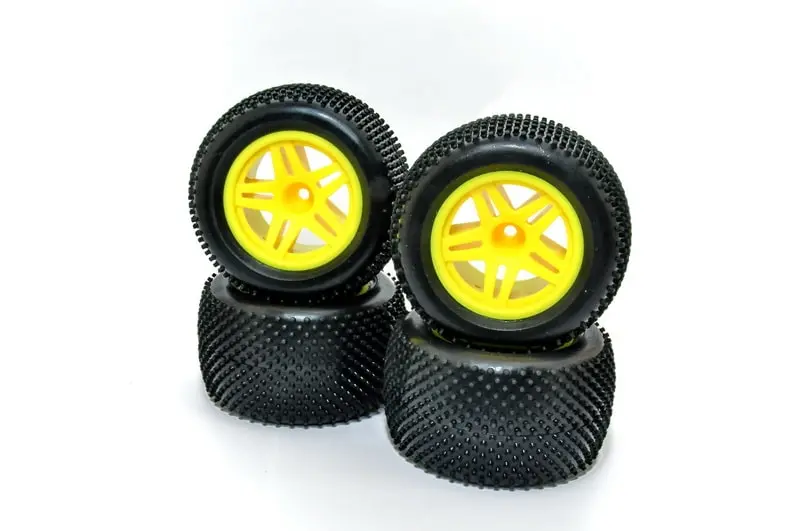 [11105Y] Tt 2.0 Complete Tire With Yellow Wheel Set 1