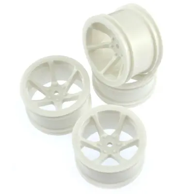 11274W Mini St 6-Spoke Wheel Set-White 1