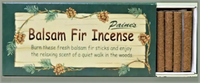 Set Of 24 Balsam Fir Incense Sticks & Holder 2