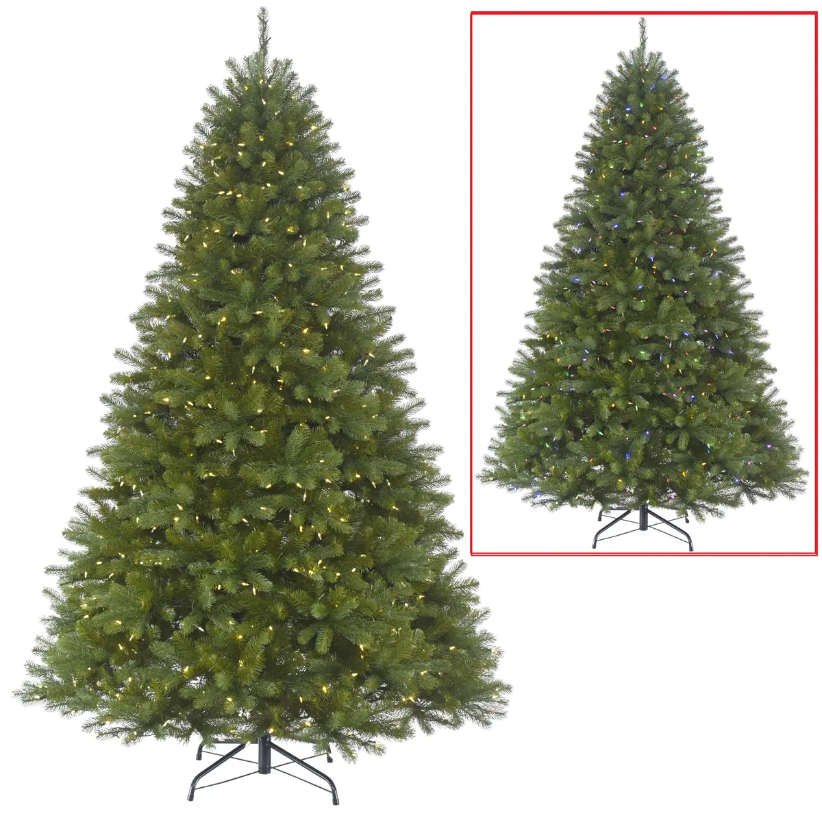 6.5' Colorado Fir Dual Color Powerconnect™ Pre-Lit Artificial Christmas Tree 1