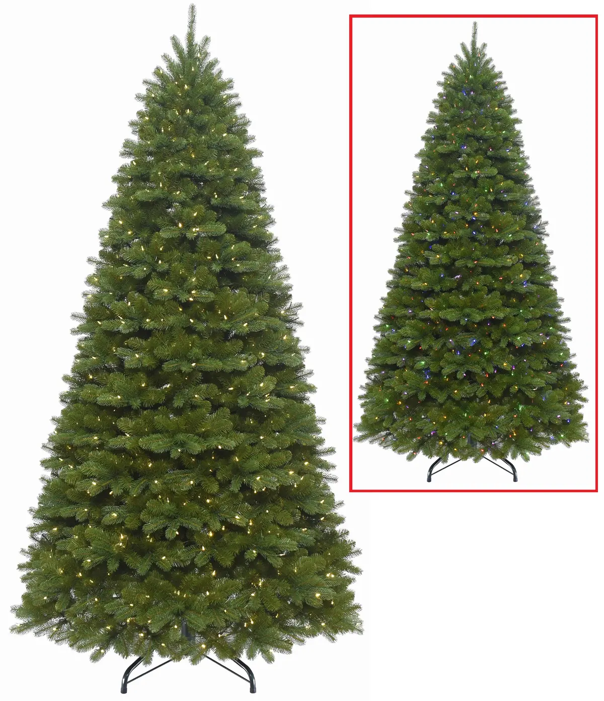 Colorado Fir Narrow Dual Color Led Powerconnect™ Pre-Lit Artificial Christmas Tree 1