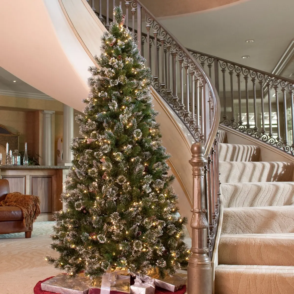 7.5' Crystal Elegance Pine Powerconnect™ Pre-Lit Artificial Christmas Tree 2