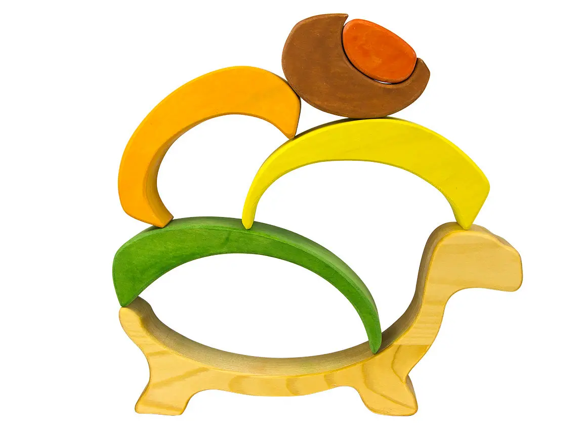 Poppybabyco Wooden Turtle Stacker Puzzle 2