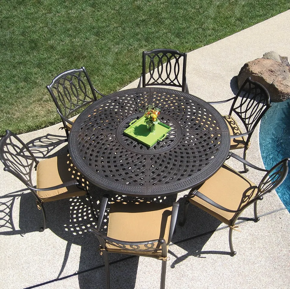 Madison Cast Aluminum Cushioned Patio Dining Sets 1