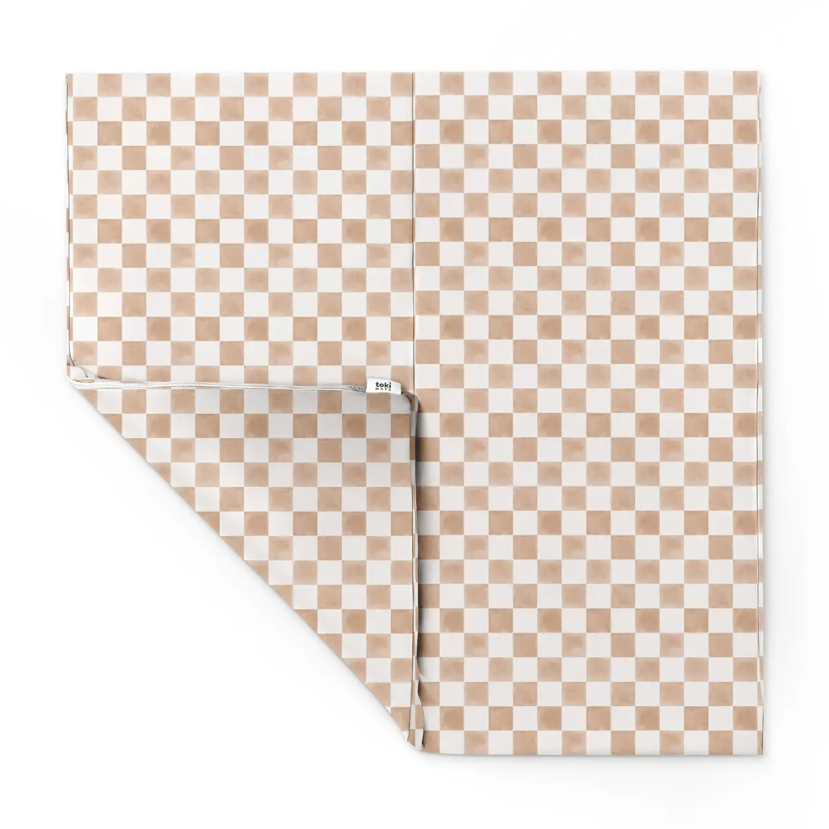 Toki Mats Checker Toffee Vegan Leather Mat 1