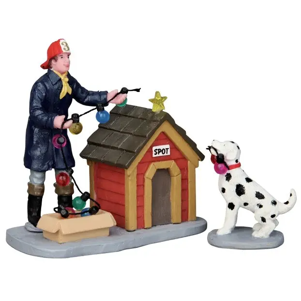 Lemax General Collectibles Figurine: Spot Helps Out, Set Of 2 #52320 1