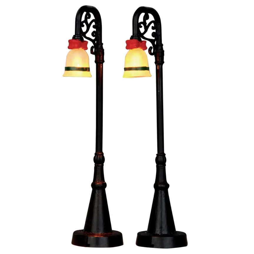 Lemax General Collectibles: Bell Ornament Lamp Post, Set Of 2 #54932 1
