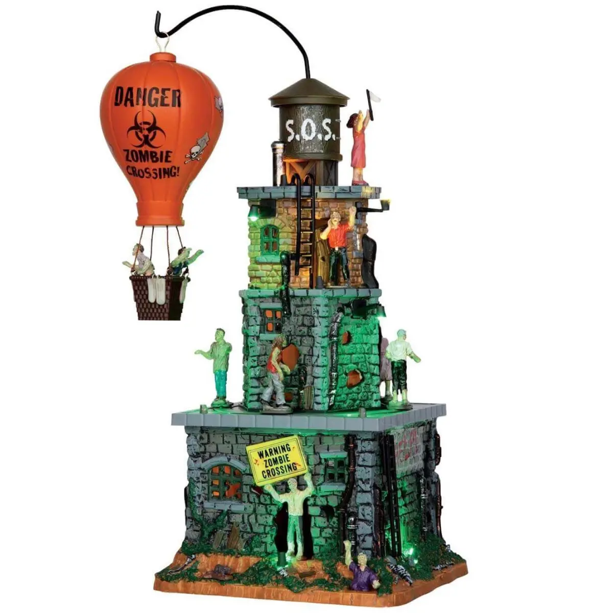 Lemax Spooky Town Zombie Fortress #55998 1