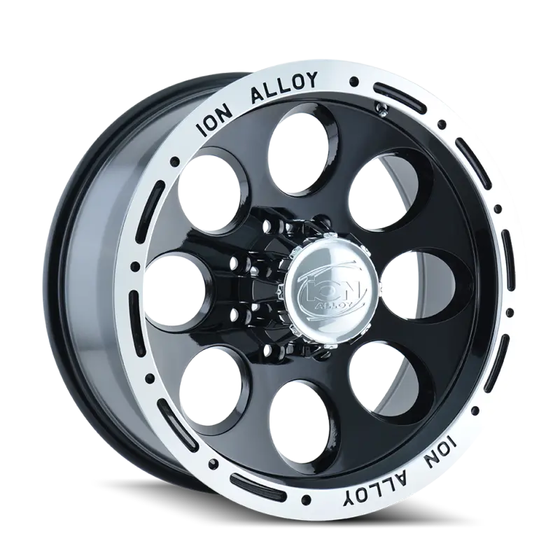 Ion Type 174 Forged Aluminum Wheel — 15×10", 5×139.7Mm, -38Mm Offset, 108Mm Hub, Black/Machined Finish 1