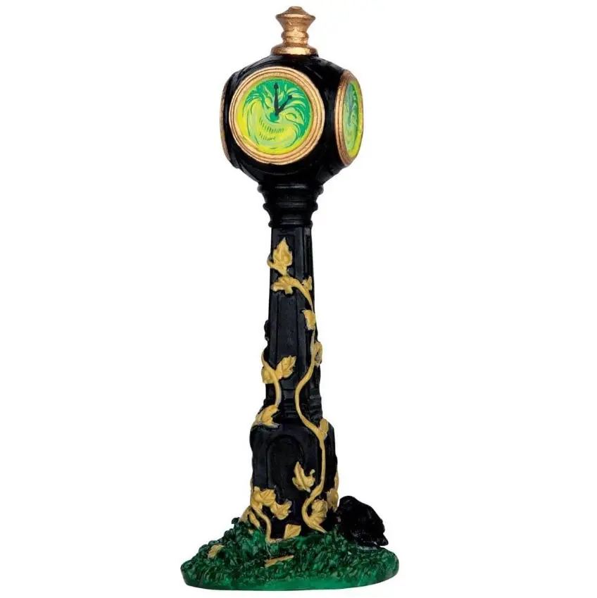 Lemax Spooky Town Creepy Clock #64052 1