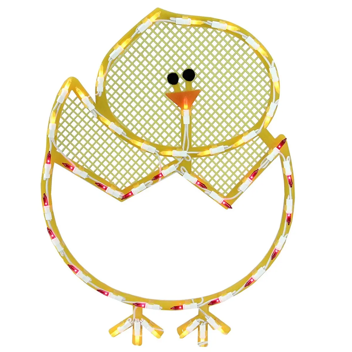 Lighted Hatching Baby Chick In Egg Easter Window Silhouette Decoration 1