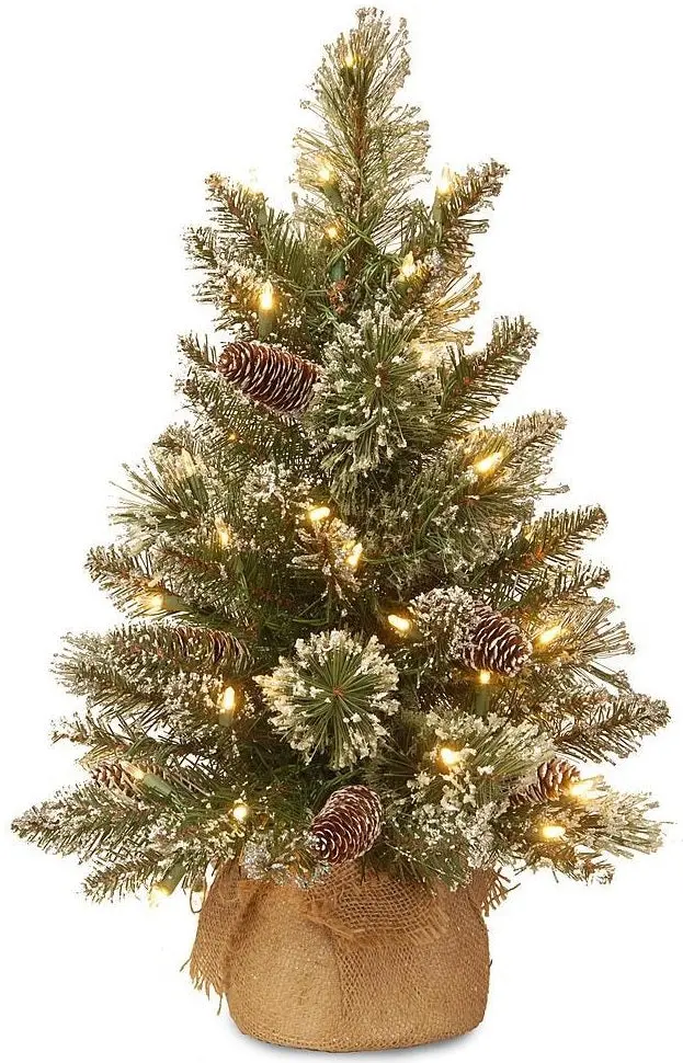 2' Battery Operated Led Crystal Elegance Pre-Lit Tree 1