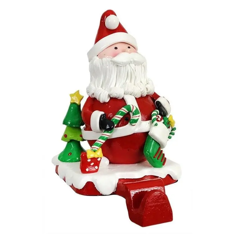 5.5" Claydough Santa/Snowman Stocking Hanger 2
