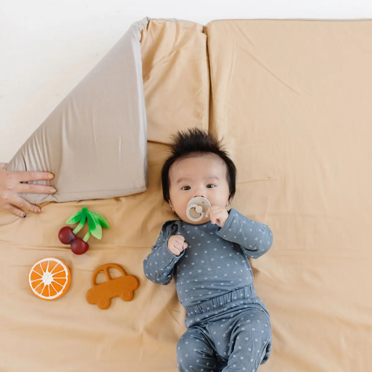Toki Mats Cloud + Sandcastle Organic Cotton Mat 3