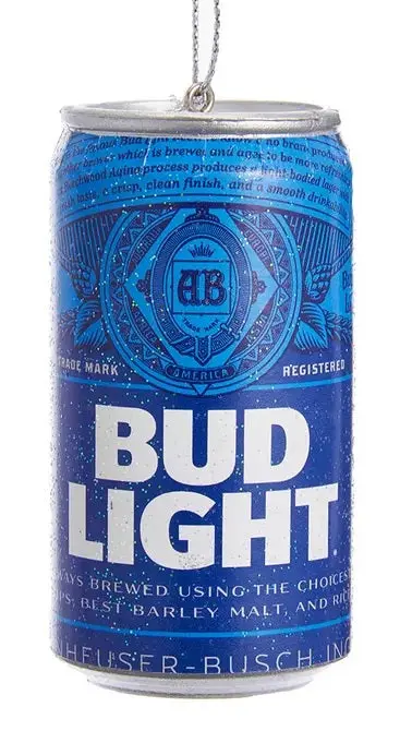 3" Bud Light Beer Can Ornament 1