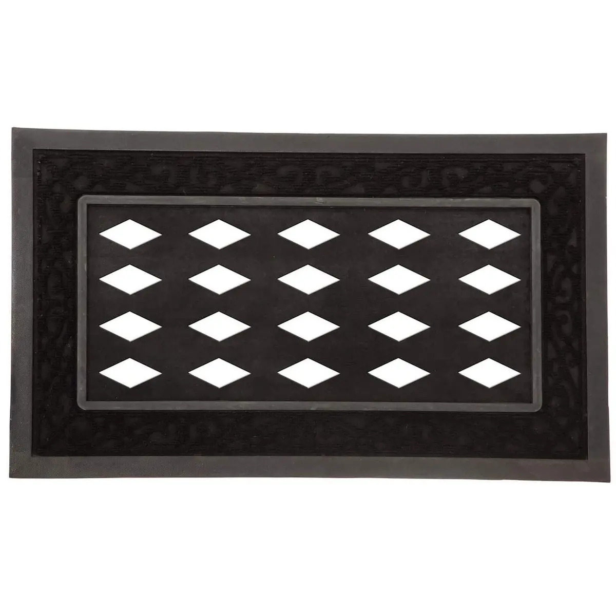 Decorative Black Sassafras Doormat Tray 1