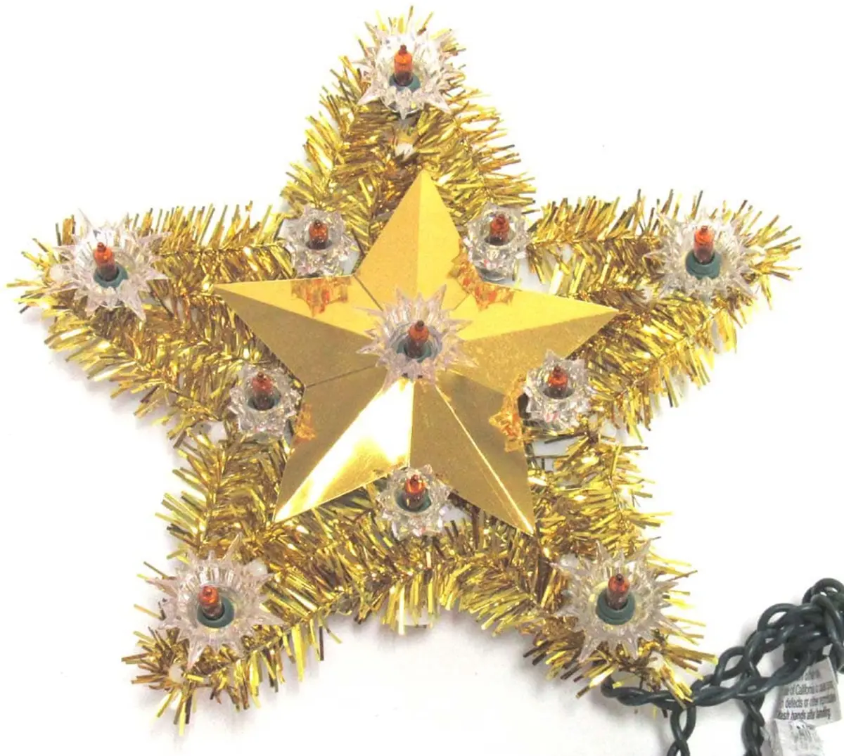 Lighted Everglow Christmas Tree Star Topper 1