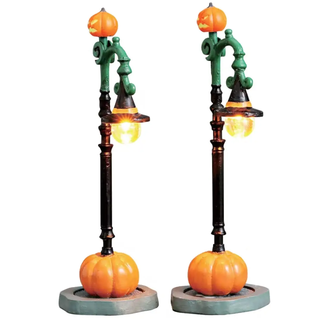 Lemax Spooky Town Witch Pumpkin Patch, Set Of 2 #74217 1