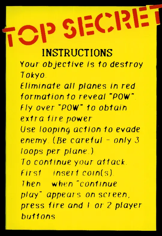 1942 Instruction Decal 1